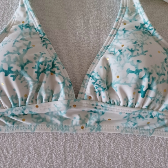 VENUS Lagoon Life Corals Print Bikini Top, size M - Picture 3 of 13